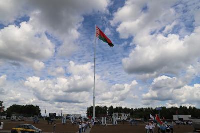 У Полацку адкрылі-такі флагшток, якога не было ў праекце