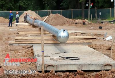 Флагшток у Оршы ўжо ўсталявалі