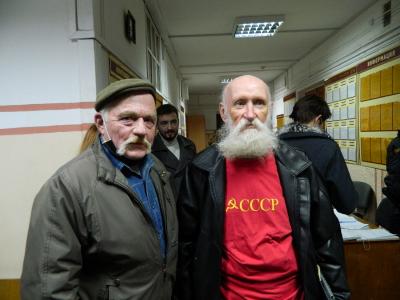 Анатоль Мацьвееў (злева) і Аляксандр Нікіценка 